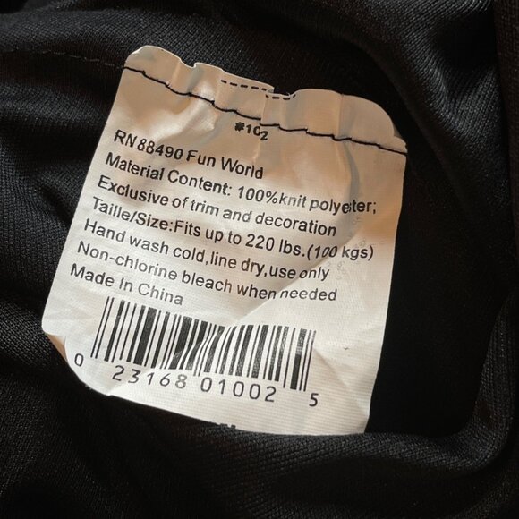 Grave Reaper Halloween Costume 5-Piece Adult Up To 250 lbs (Sickle Not Included) - Picture 8 of 10